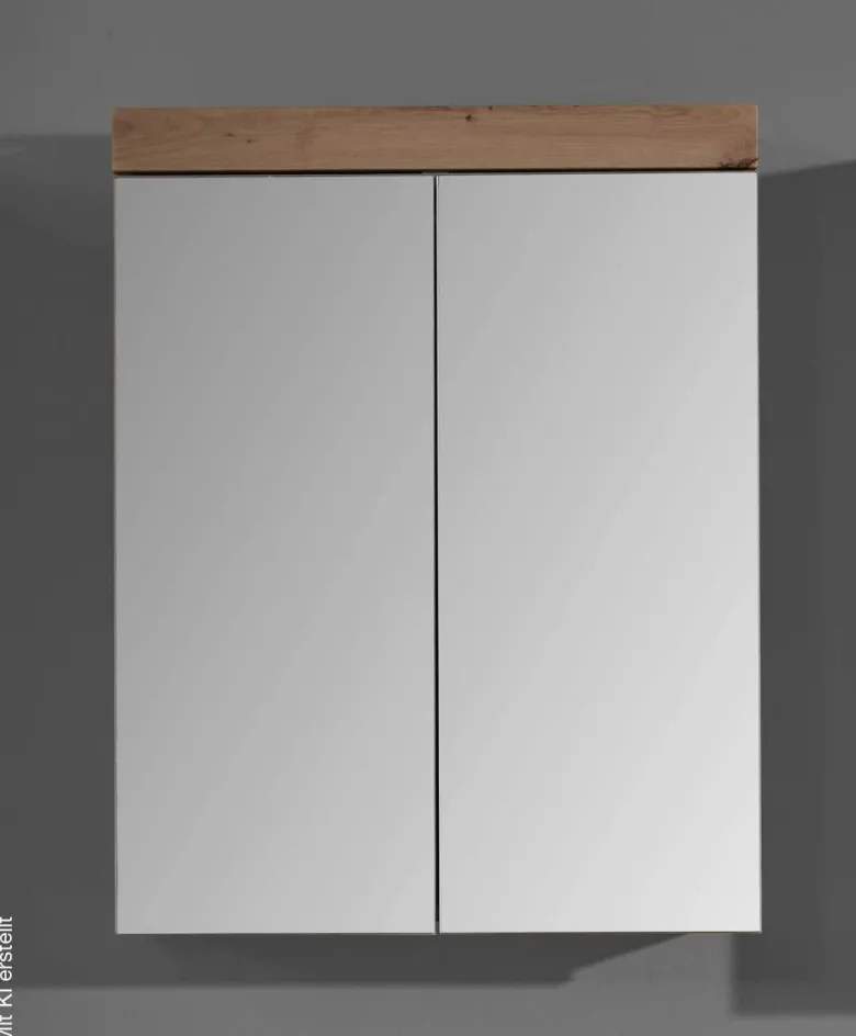 Spiegelschrank Amanda Asteiche Nachbildung B/H/T: ca. 60x77x17 cm