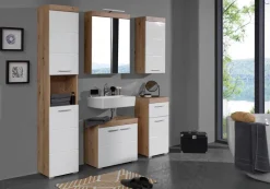 Spiegelschrank Amanda Asteiche Nachbildung B/H/T: ca. 60x77x17 cm