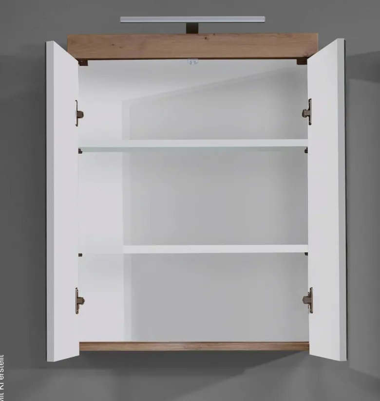 Spiegelschrank Amanda Asteiche Nachbildung B/H/T: ca. 60x77x17 cm