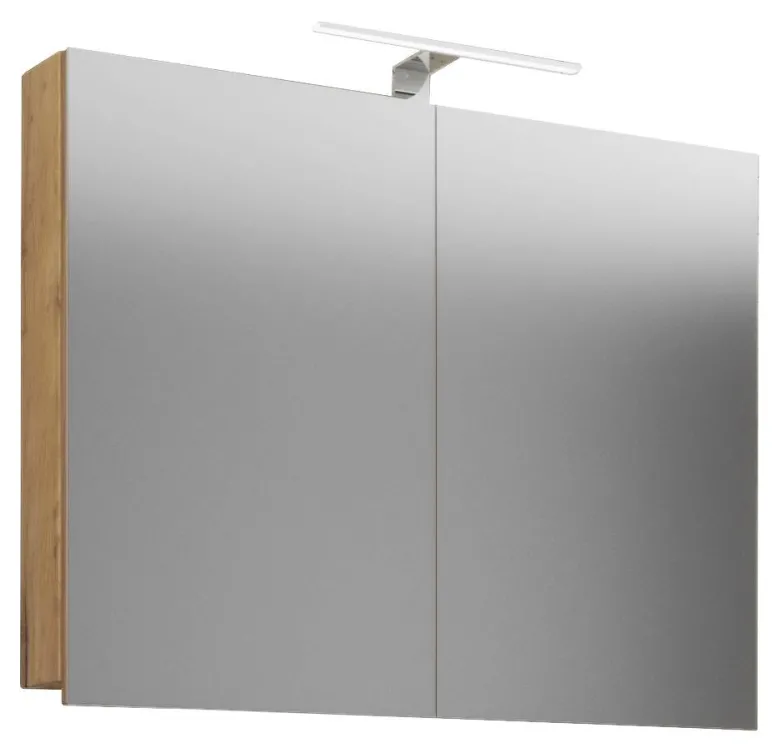 Spiegelschrank Badinos Eiche Honig Nachbildung B/H/T: ca. 60x42x12 cm