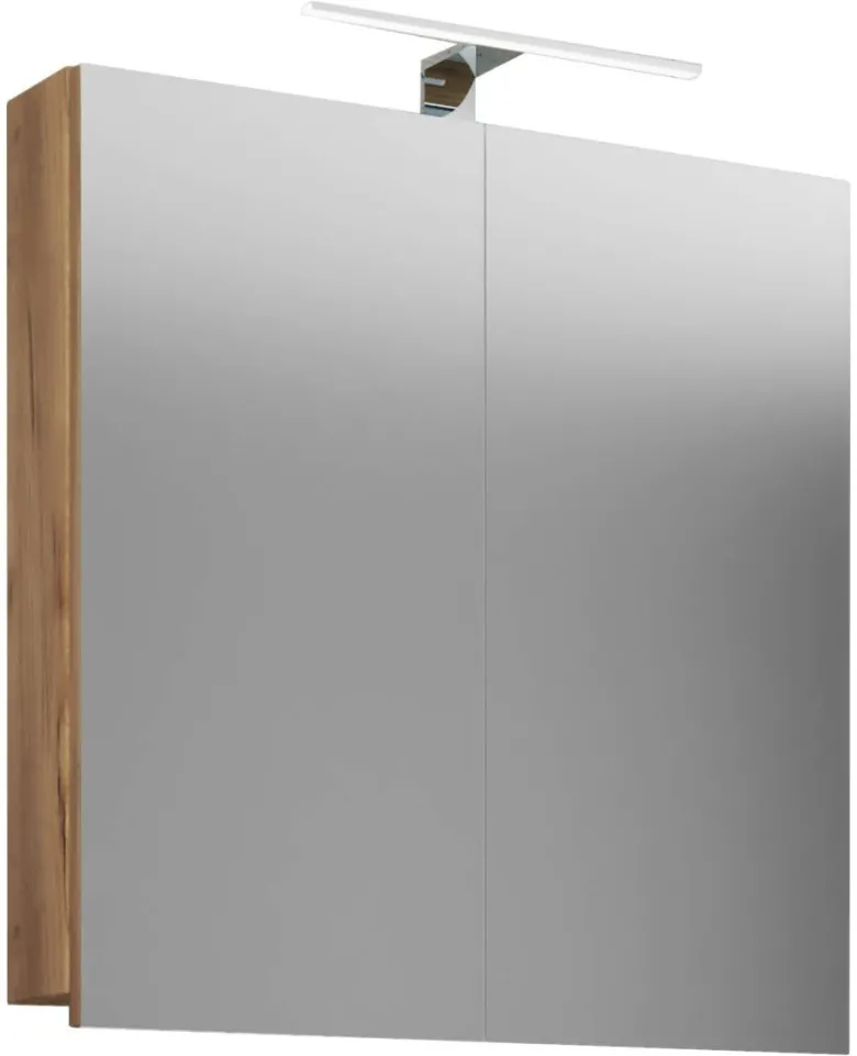 Spiegelschrank Badinos Eiche Honig Nachbildung B/H/T: ca. 60x42x12 cm