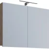 Spiegelschrank Badinos Eiche Sonoma Nachbildung B/H/T: ca. 80x62x12 cm