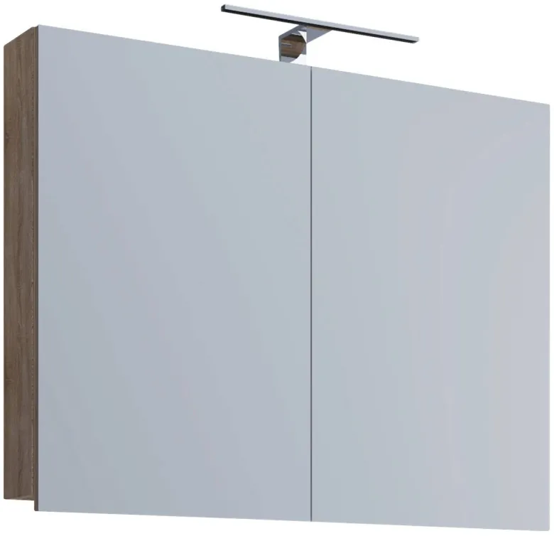 Spiegelschrank Badinos Eiche Sonoma Nachbildung B/H/T: ca. 80x62x12 cm