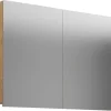 Spiegelschrank Badinos Eiche Honig Nachbildung B/H/T: ca. 80x62x12 cm