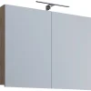 Spiegelschrank Badinos Eiche Sonoma Nachbildung B/H/T: ca. 60x42x12 cm