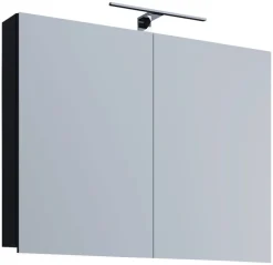 Spiegelschrank Badinos schwarz B/H/T: ca. 60x42x12 cm
