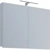 Spiegelschrank Badinos weiß B/H/T: ca. 80x62x12 cm