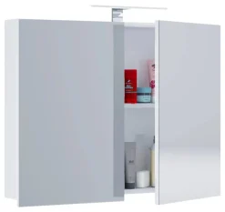 Spiegelschrank Badinos weiß B/H/T: ca. 80x62x12 cm