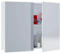 Spiegelschrank Badinos weiß B/H/T: ca. 60x42x12 cm