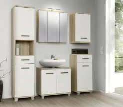 Spiegelschrank Eiche Sonoma Nachbildung B/H/T: ca. 68,6x68,1x20 cm