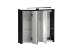 Spiegelschrank Emmik schwarz matt B/H/T: ca. 65x62,7x16 cm