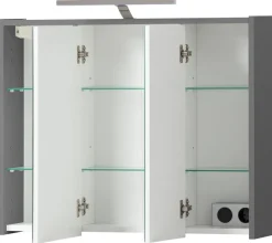 Spiegelschrank Flag anthrazit B/H/T: ca. 74,5x64x16 cm