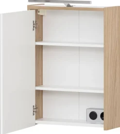 Spiegelschrank Flag Eiche hell Nachbildung B/H/T: ca. 43,5x64x16 cm