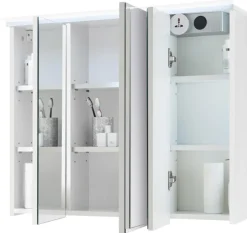 Spiegelschrank Four weiß B/H/T: ca. 80x68x23 cm