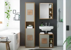 Spiegelschrank Greece Wildeiche Nachbildung B/H/T: ca. 60x70x20 cm