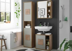 Spiegelschrank Greece Wildeiche Nachbildung B/H/T: ca. 60x70x20 cm