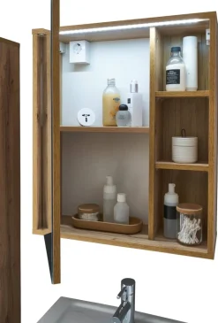 Spiegelschrank Greece Wildeiche Nachbildung B/H/T: ca. 60x70x20 cm