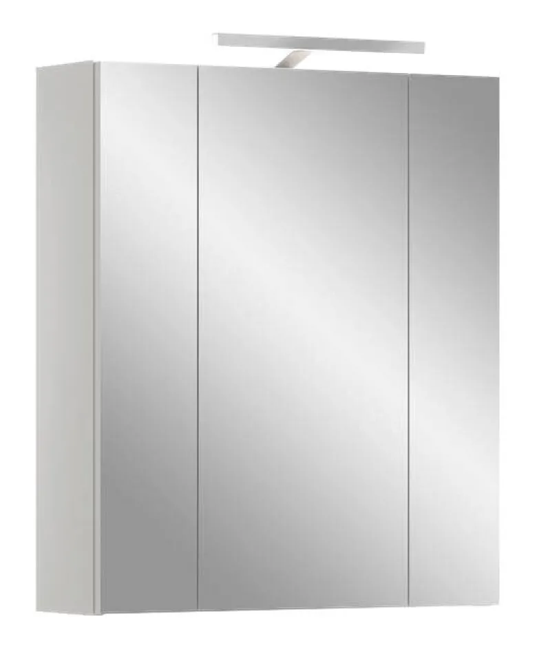 Spiegelschrank Ice weiß weiß Hochglanz B/H/T: ca. 60x55x46 cm