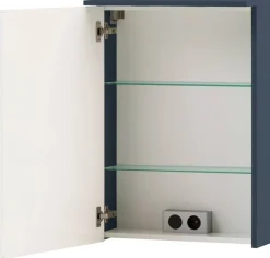 Spiegelschrank Jesper blau dunkel B/H/T: ca. 50,4x72,3x16 cm