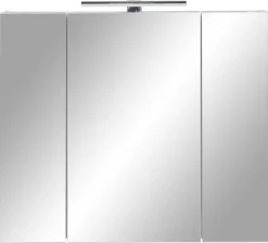 Spiegelschrank Limone weiß B/H/T: ca. 80x74,4x16 cm