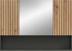 Spiegelschrank Mone Basalt Nachbildung Artisan Oak Nachbildung B/H/T: ca. 80x55x17 cm