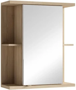 Spiegelschrank NEBRASKA Eiche Nachbildung B/H/T: ca. 60x70x25 cm