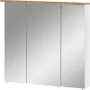 Spiegelschrank Padua grau Eiche Landhaus Nachbildung B/H/T: ca. 70,5x72,3x157,5 cm