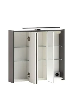 Spiegelschrank Palermo anthrazit B/H/T: ca. 65x62,7x16 cm