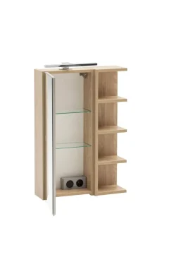 Spiegelschrank Piazza Eiche Nachbildung B/H/T: ca. 49,7x74,8x16 cm