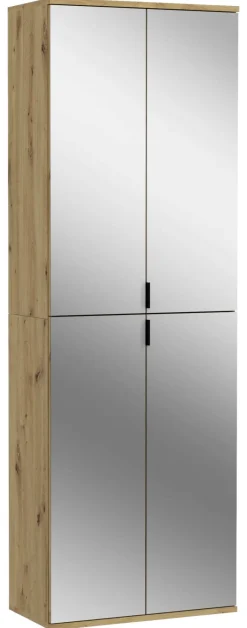 Spiegelschrank PROJEKT Eiche Artisan Nachbildung Spiegel Spanplatte B/H/T: ca. 61x193x34 cm