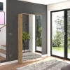 Spiegelschrank PROJEKT Eiche Artisan Nachbildung Spiegel Spanplatte B/H/T: ca. 30x193x34 cm