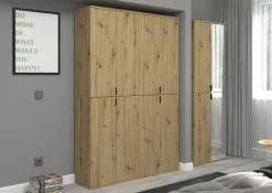 Spiegelschrank PROJEKT Eiche Artisan Nachbildung Spiegel Spanplatte B/H/T: ca. 30x193x34 cm