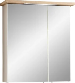 Spiegelschrank Quickset 966 Rivera Eiche Nachbildung creme B/H/T: ca. 60x72x20 cm