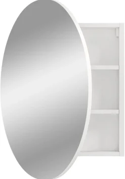 Spiegelschrank Riff weiß B/H/T: ca. 70x70x18 cm