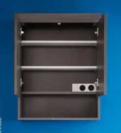 Spiegelschrank Runner Rauchsilber Nachbildung B/H/T: ca. 58x75x18 cm