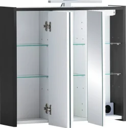 Spiegelschrank Sander anthrazit B/H/T: ca. 65x62,7x16 cm
