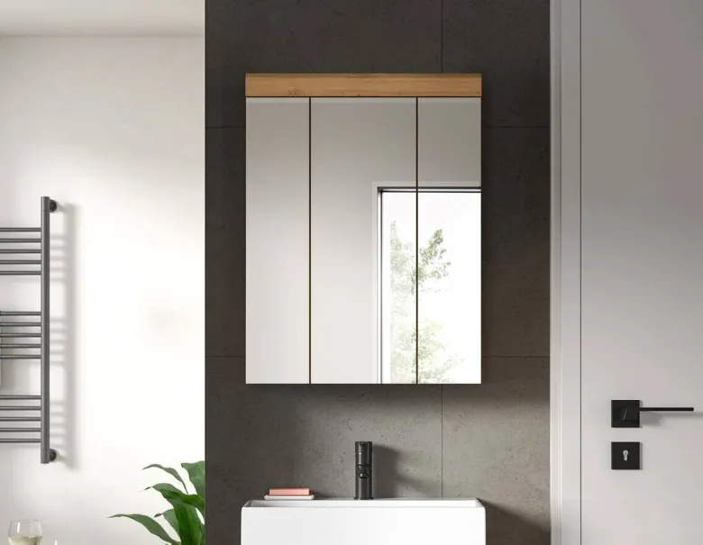 Spiegelschrank Scout Eiche Artisan Nachbildung salbei Nachbildung B/H/T: ca. 60x79x18 cm