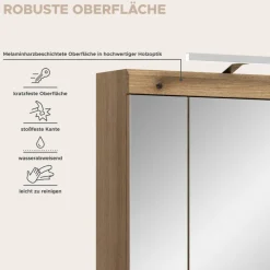 Spiegelschrank Scout Evoke Oak Nachbildung Spiegel B/H/T: ca. 60x79x18 cm