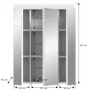 Spiegelschrank Scout weiß weiß Hochglanz B/H/T: ca. 60x79x18 cm