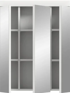 Spiegelschrank Scout weiß weiß Hochglanz B/H/T: ca. 60x79x18 cm