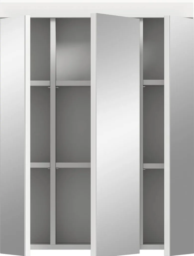 Spiegelschrank Scout weiß weiß Hochglanz B/H/T: ca. 60x79x18 cm
