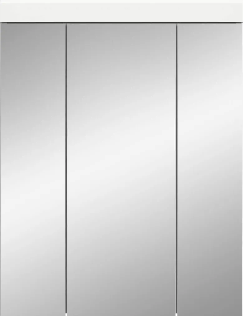 Spiegelschrank Scout weiß weiß Hochglanz B/H/T: ca. 60x79x18 cm