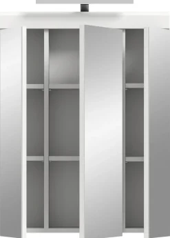 Spiegelschrank Scout weiß weiß Hochglanz B/H/T: ca. 60x79x37 cm