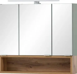 Spiegelschrank Smilla Eiche Landhaus Nachbildung Pistazie B/H/T: ca. 67x64,7x16 cm