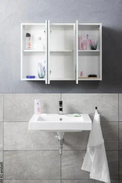 Spiegelschrank Solo 2 weiß B/H/T: ca. 85x60x16 cm
