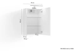 Spiegelschrank SPREE weiß matt B/H/T: ca. 40x60x15 cm