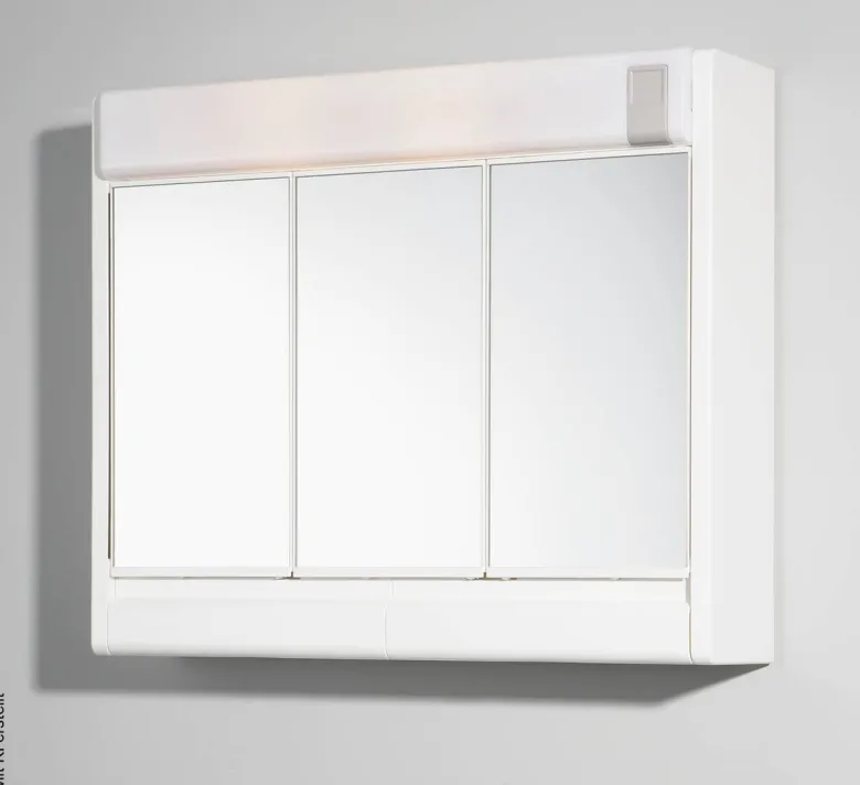 Spiegelschrank Sunny weiß B/H/T: ca. 60x51x16 cm