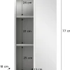 Spiegelschrank VIRA weiß B/H/T: ca. 38x77x18 cm