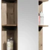 Spiegelschrank Vista Oak Eiche Viking Nachbildung schwarz matt B/H/T: ca. 60x71x20 cm