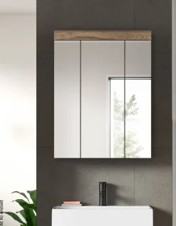 Spiegelschrank Wave Nachbildung B/H/T: ca. 60x79x18 cm